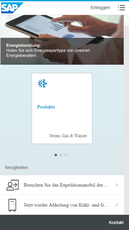 Multichannel Foundation for Utilities Mobile App - Public Area