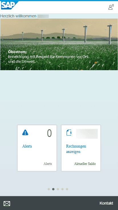 Multichannel Foundation for Utilities Mobile App - Private Area