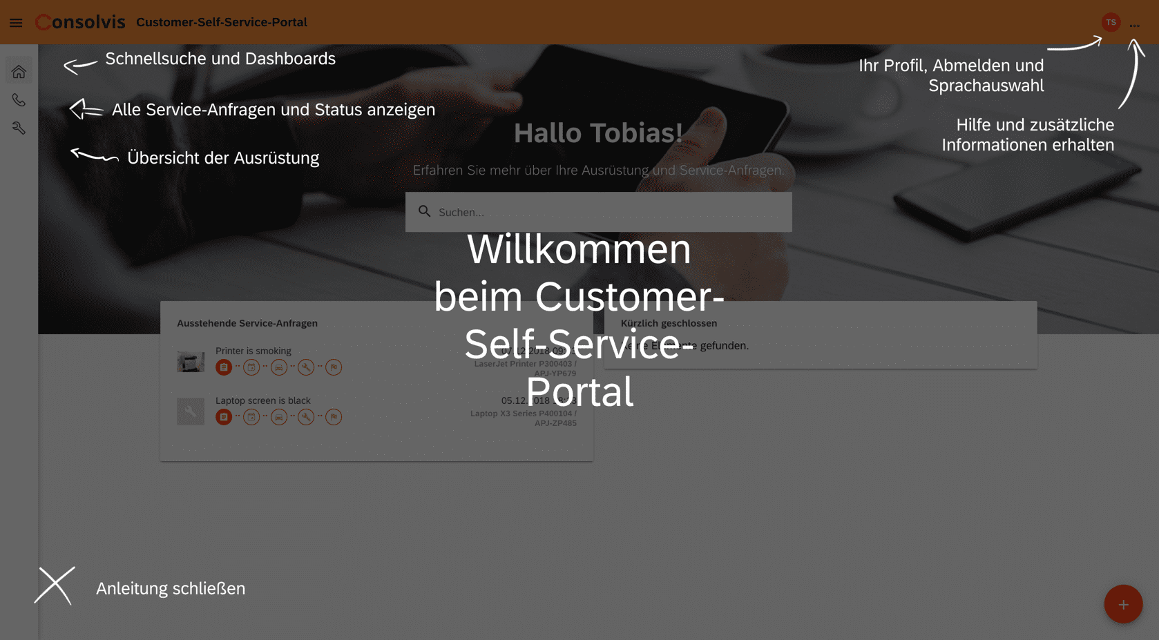 FSM Now Kundenportal