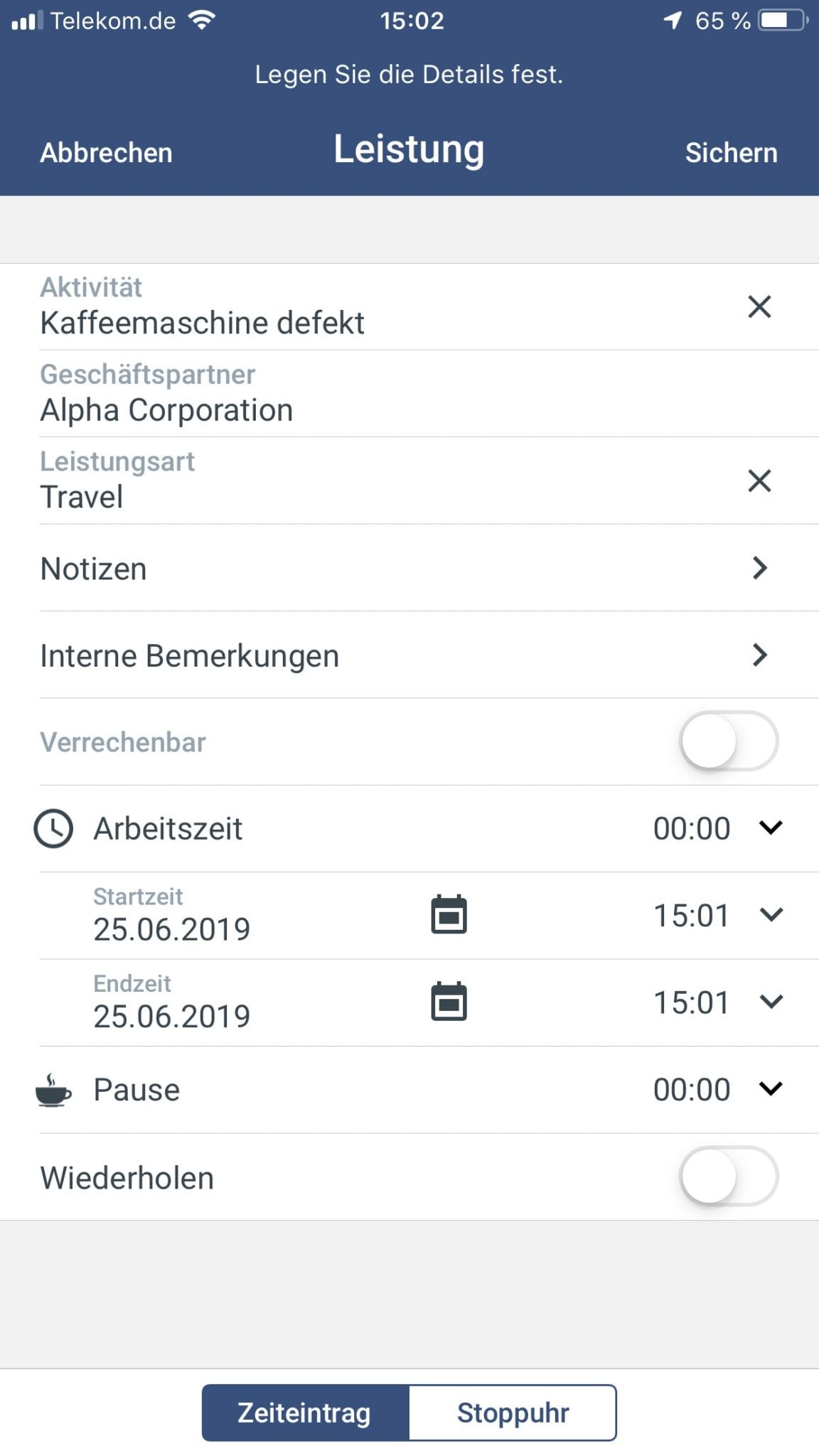 SAP Field Service Management Mobile App 2
