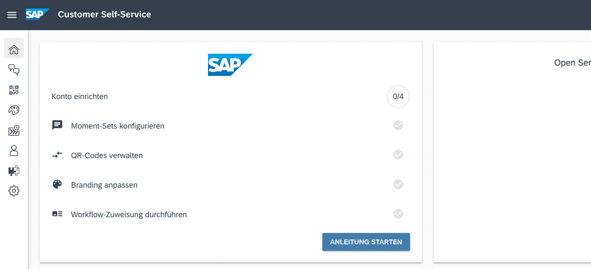 SAP FSM Customer Self Service Admin
