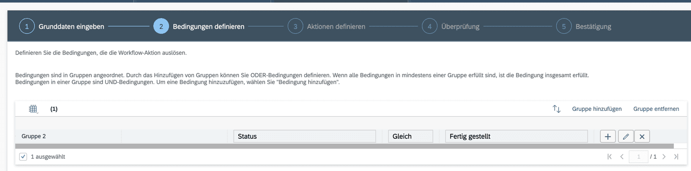 SAP Service Cloud C4C Workflow Schritt 2