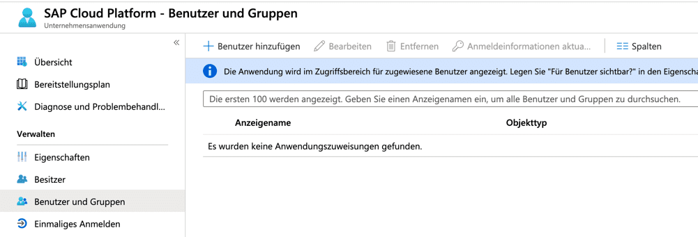 Azure AD Benutzer hinzufügen