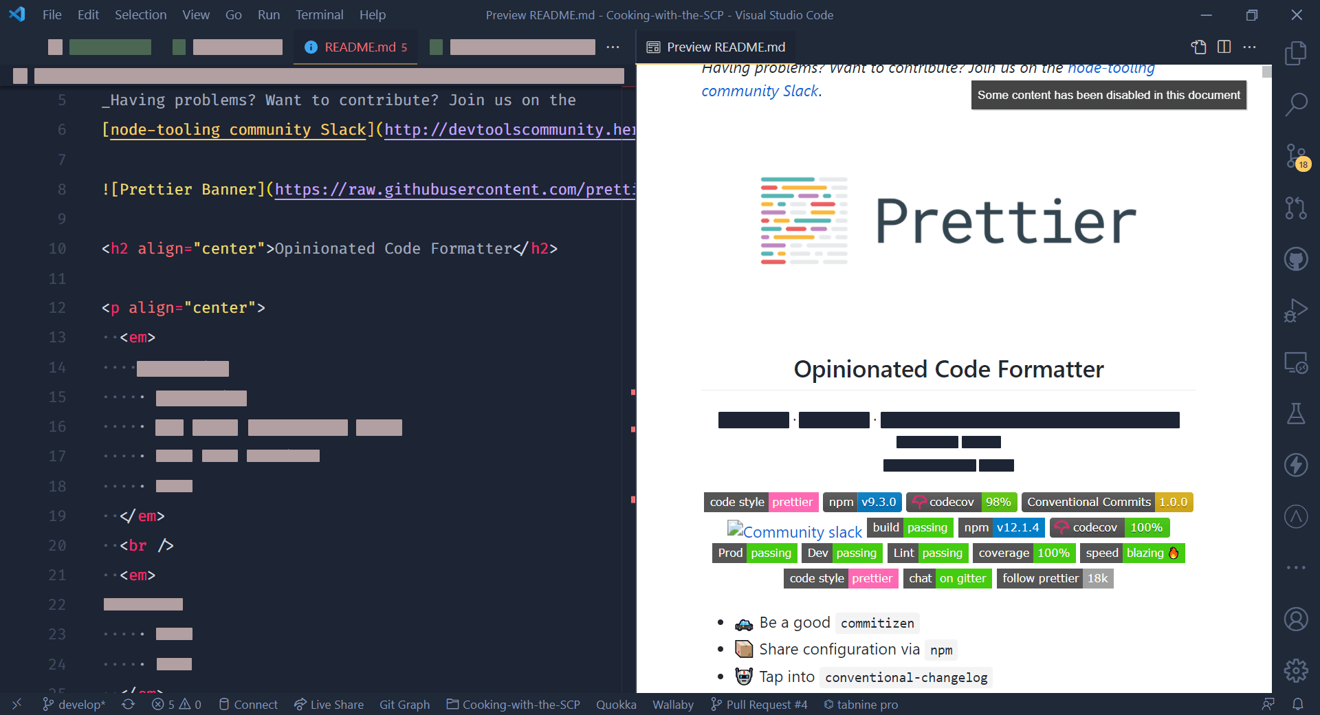 VSCode Markdown Preview Github Styling
