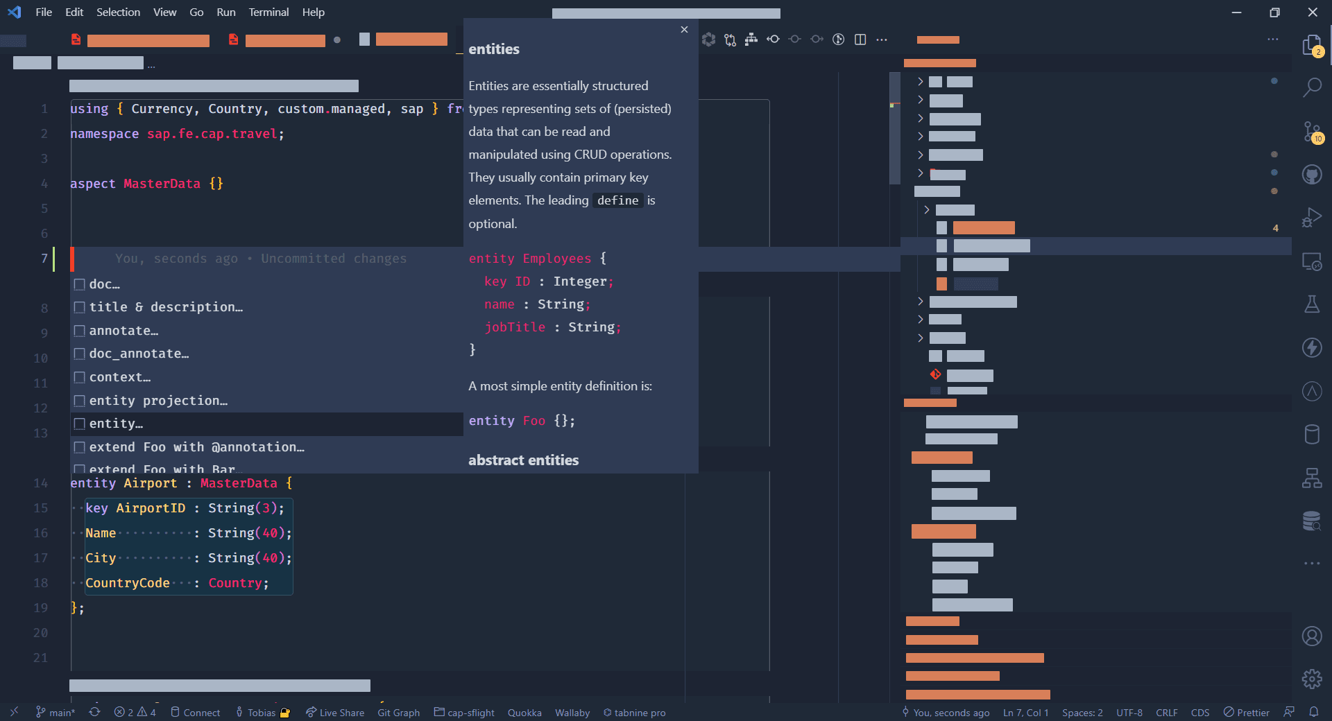 VSCode SAP CDS Language Support