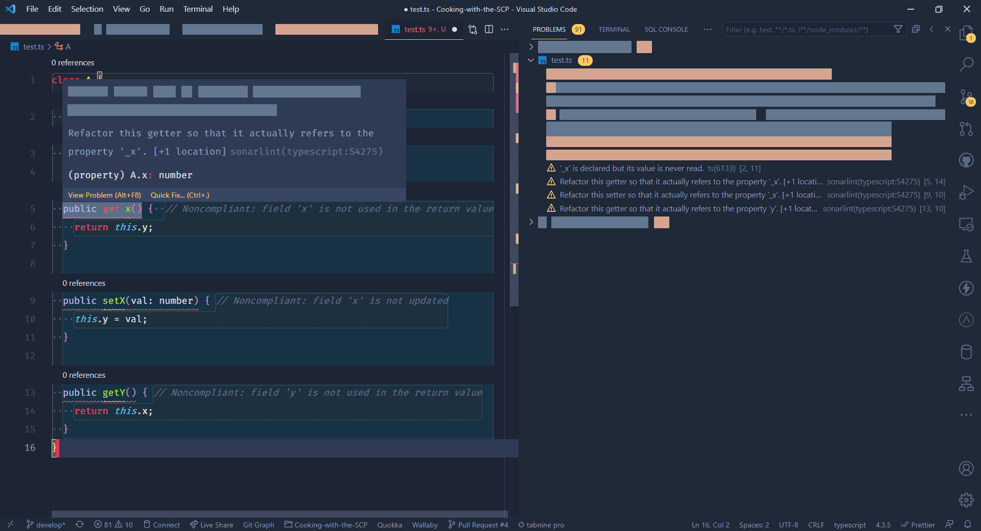 VSCode SonarLint